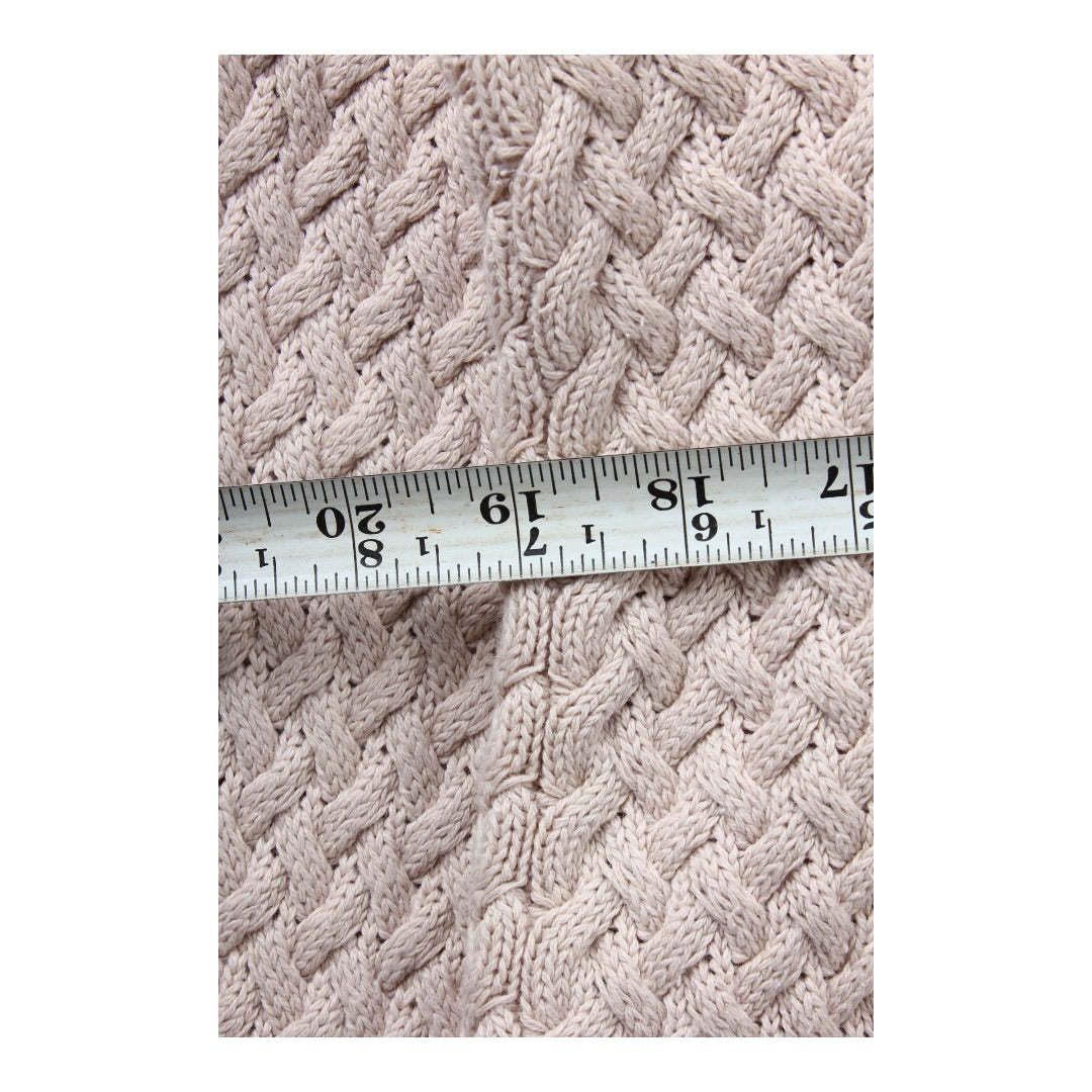 Landsend cotton woven sweater Small fit