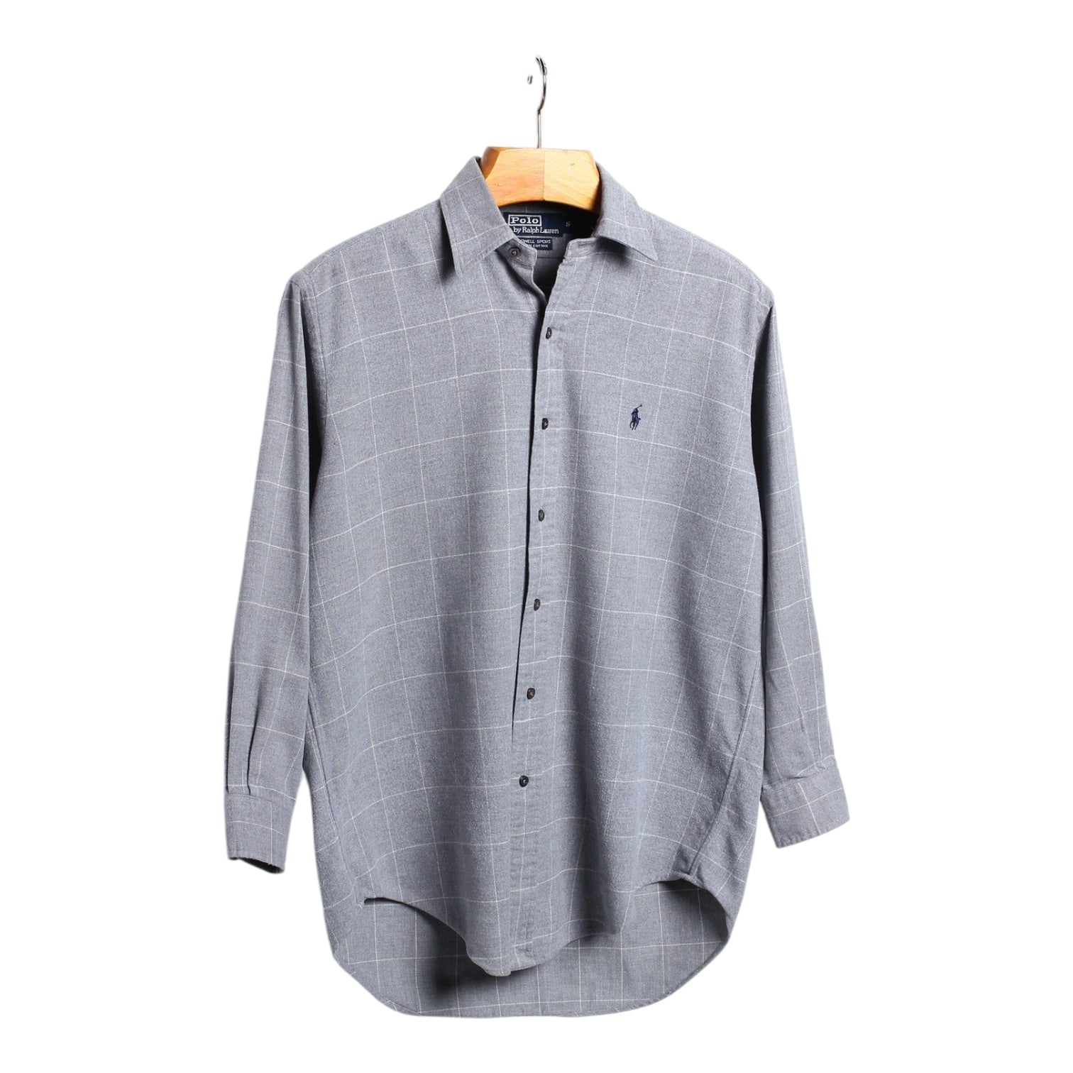 ポニーなし!Ralph Lauren ラルフローレン LOWELL SPORT 古着 Polo Ralph Lauren 「LOWELL SPORT」 マイクロ ブラウン チェック