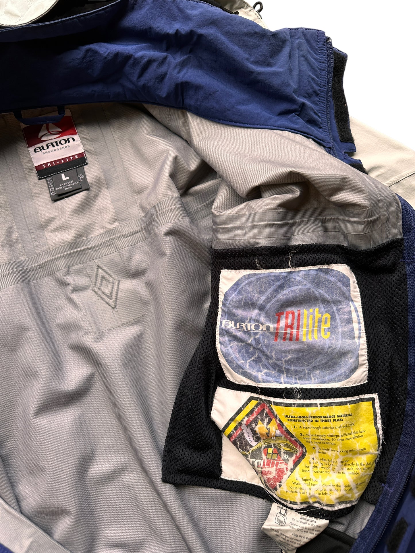 90s Burton Tri Lite taped seams jacket Large