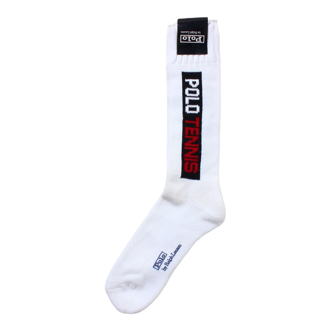 90s Polo Ralph Lauren tennis sock 10-13