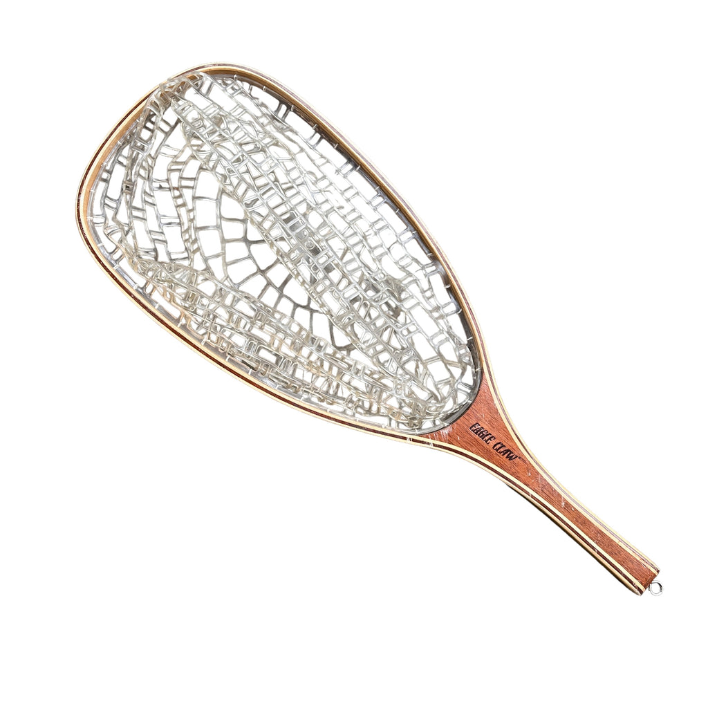 Mid size brown trout fish net