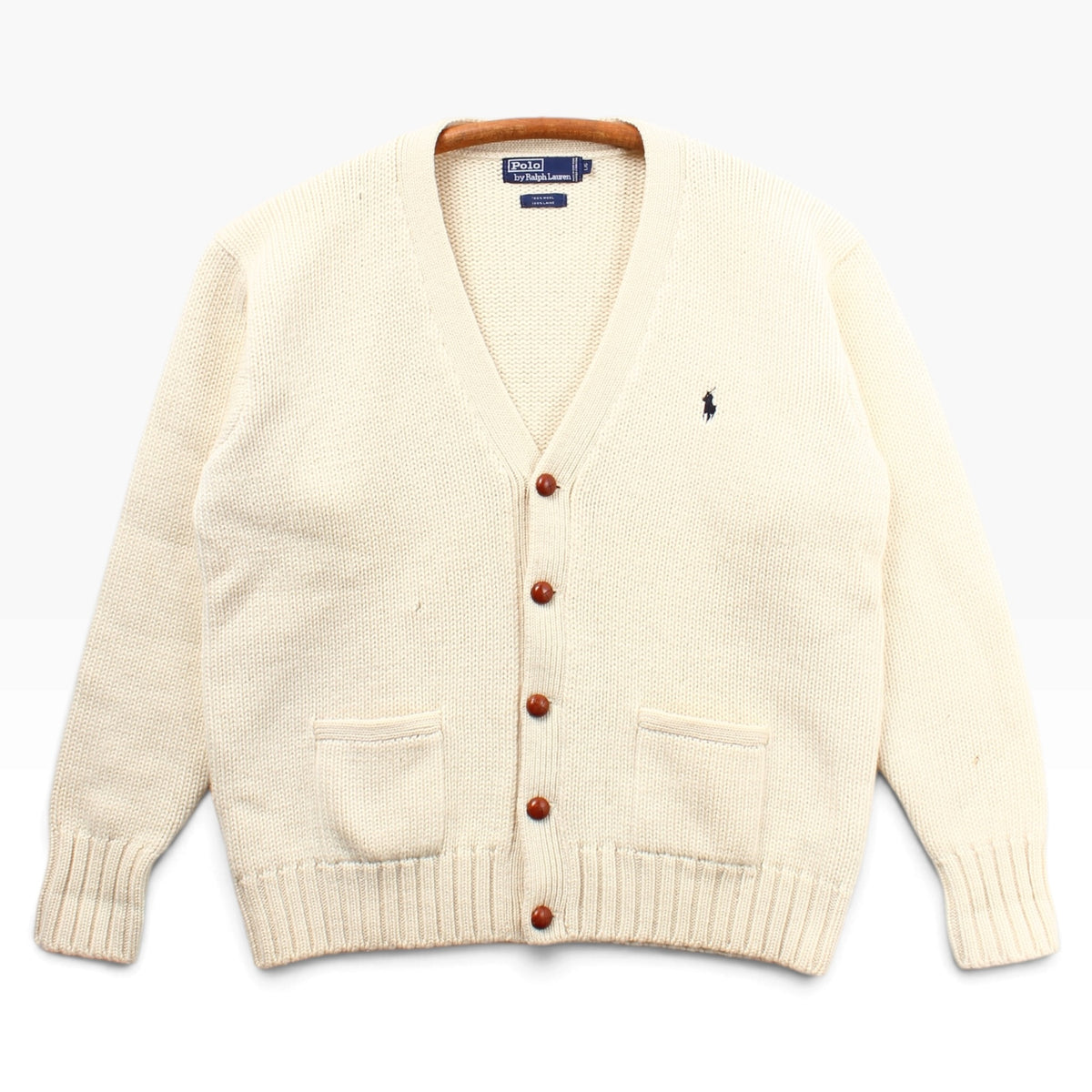 90s Polo Ralph Lauren wool cardigan sweater M/L
