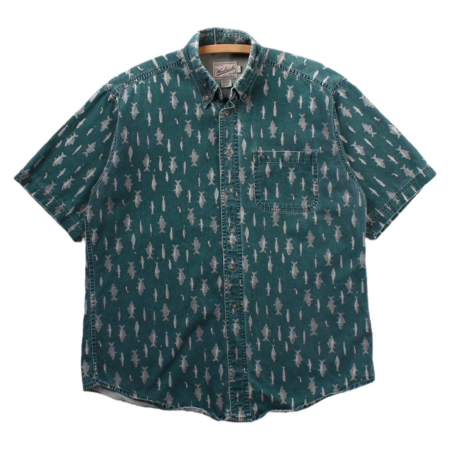 Woolrich heavy cotton fish shirt XL