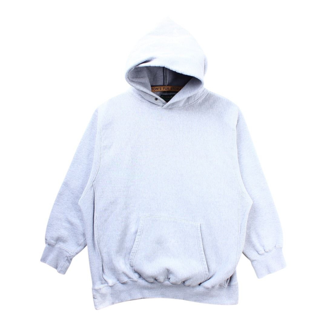 80s J crew reverse weave hooded sweatshirt large