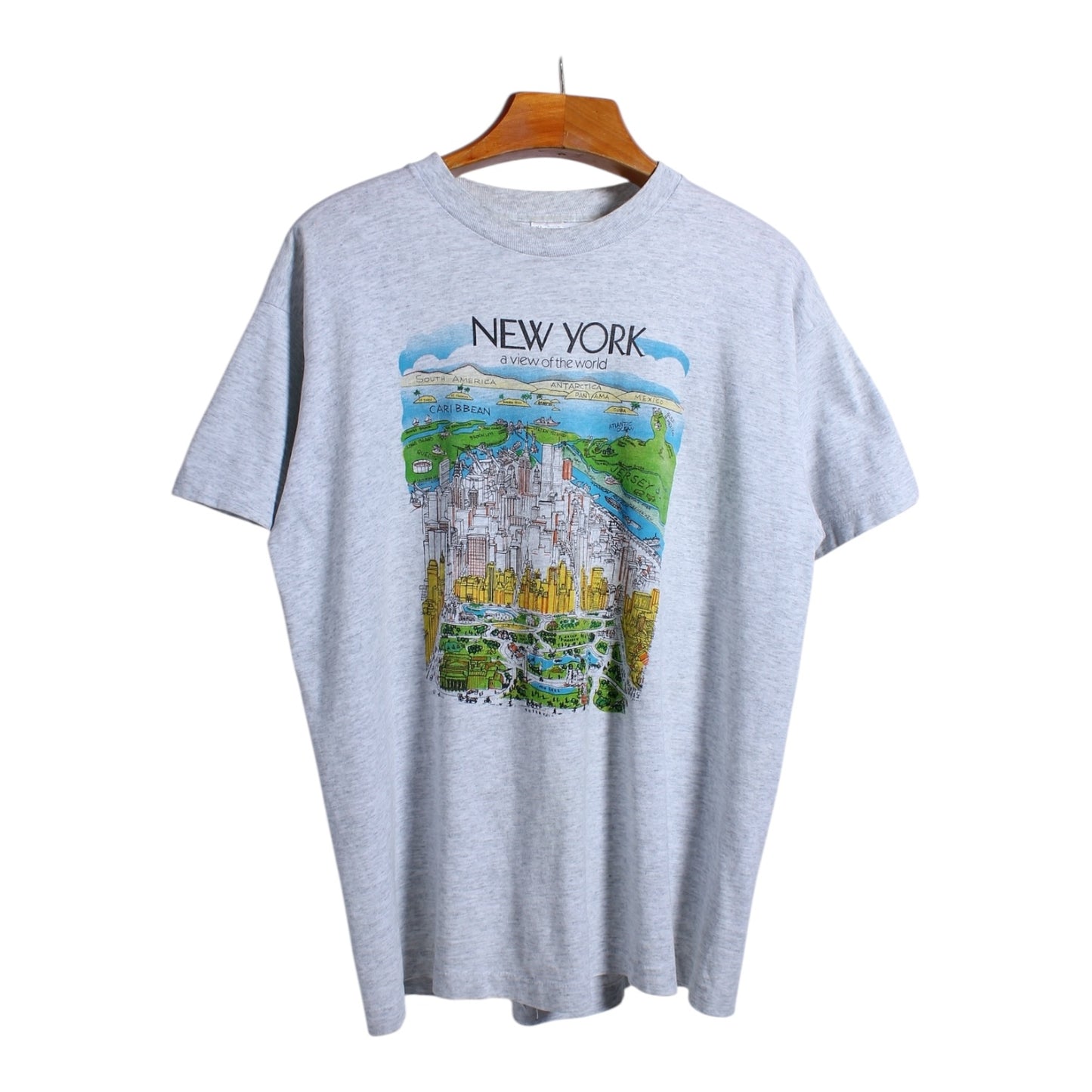 90s New york a view of the world tee XL