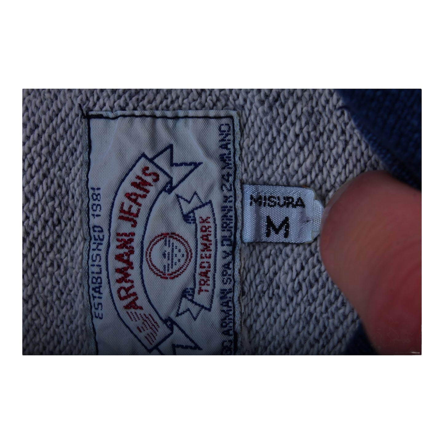 90s Armani jeans sweatshirt medium