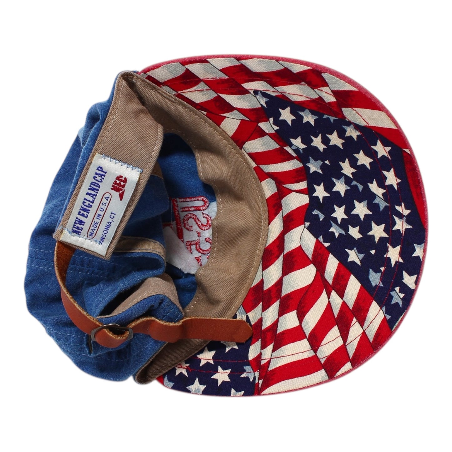 Stars and stripes sailing long bill hat