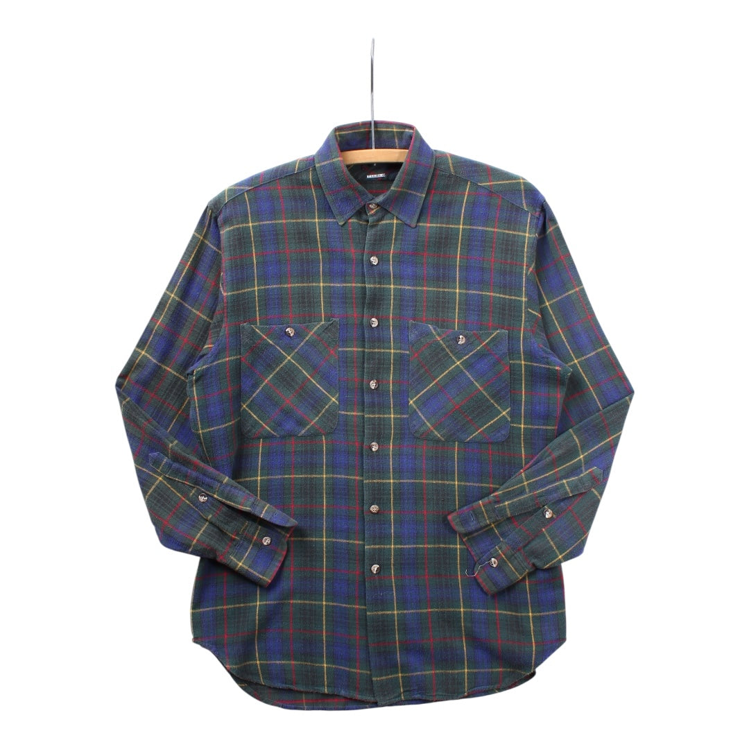 80s Plaid flannel medium