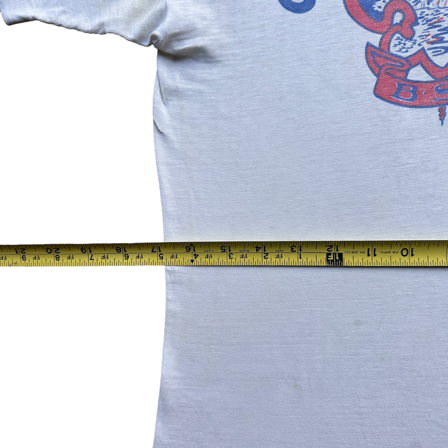 50s Champion Running man boy scouts camp barton tee