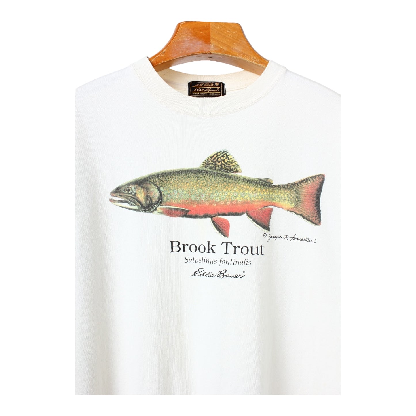 90s Brook trout eddie bauer tee L/XL