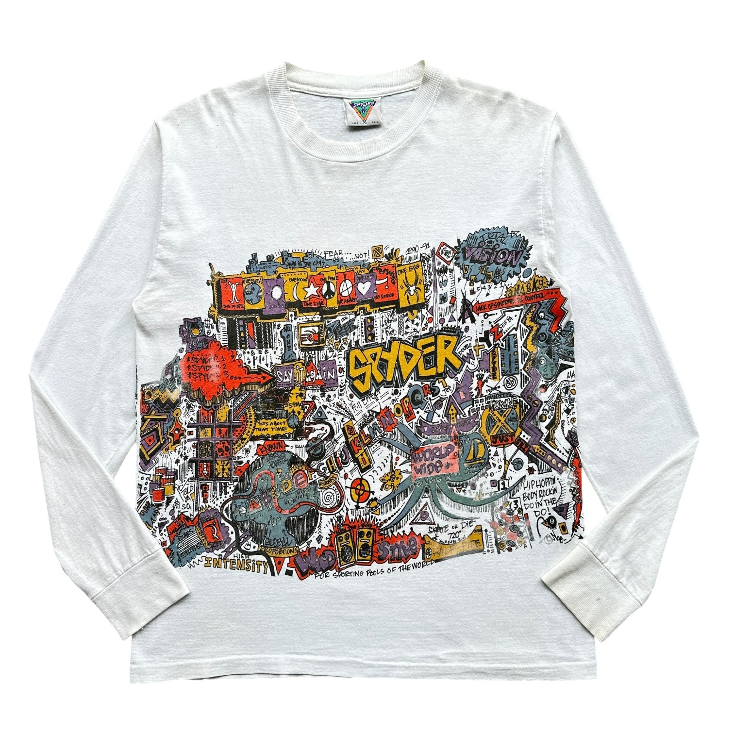 90s Spyder heat sensitive long sleeve tee medium – Vintage Sponsor