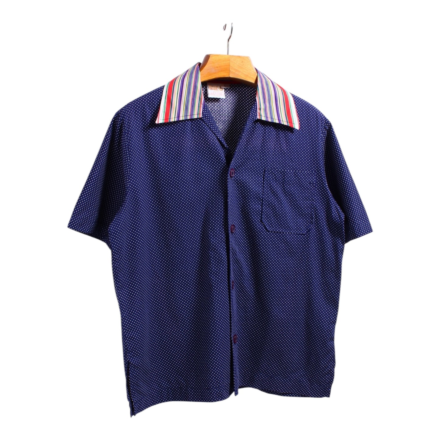 70s South reef cabana shirt large