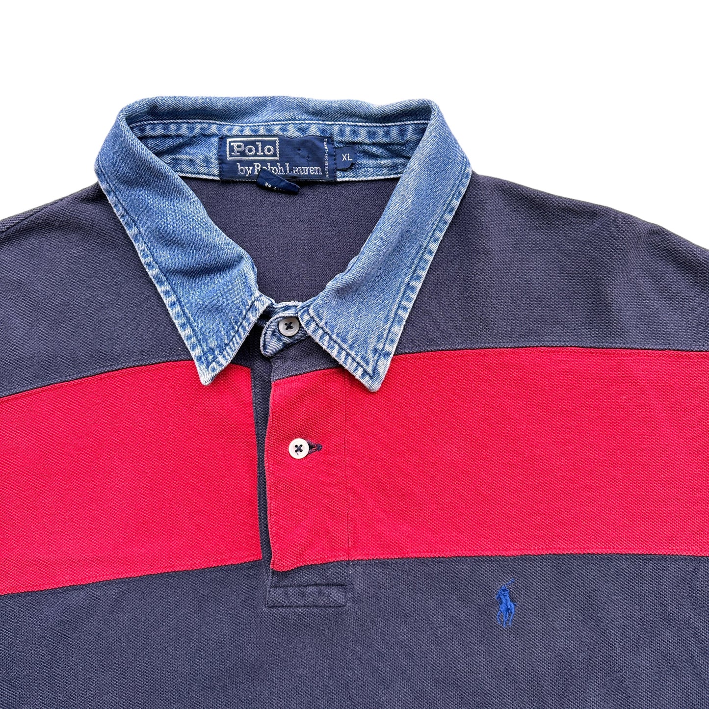 Polo ralph lauren denim collar XL