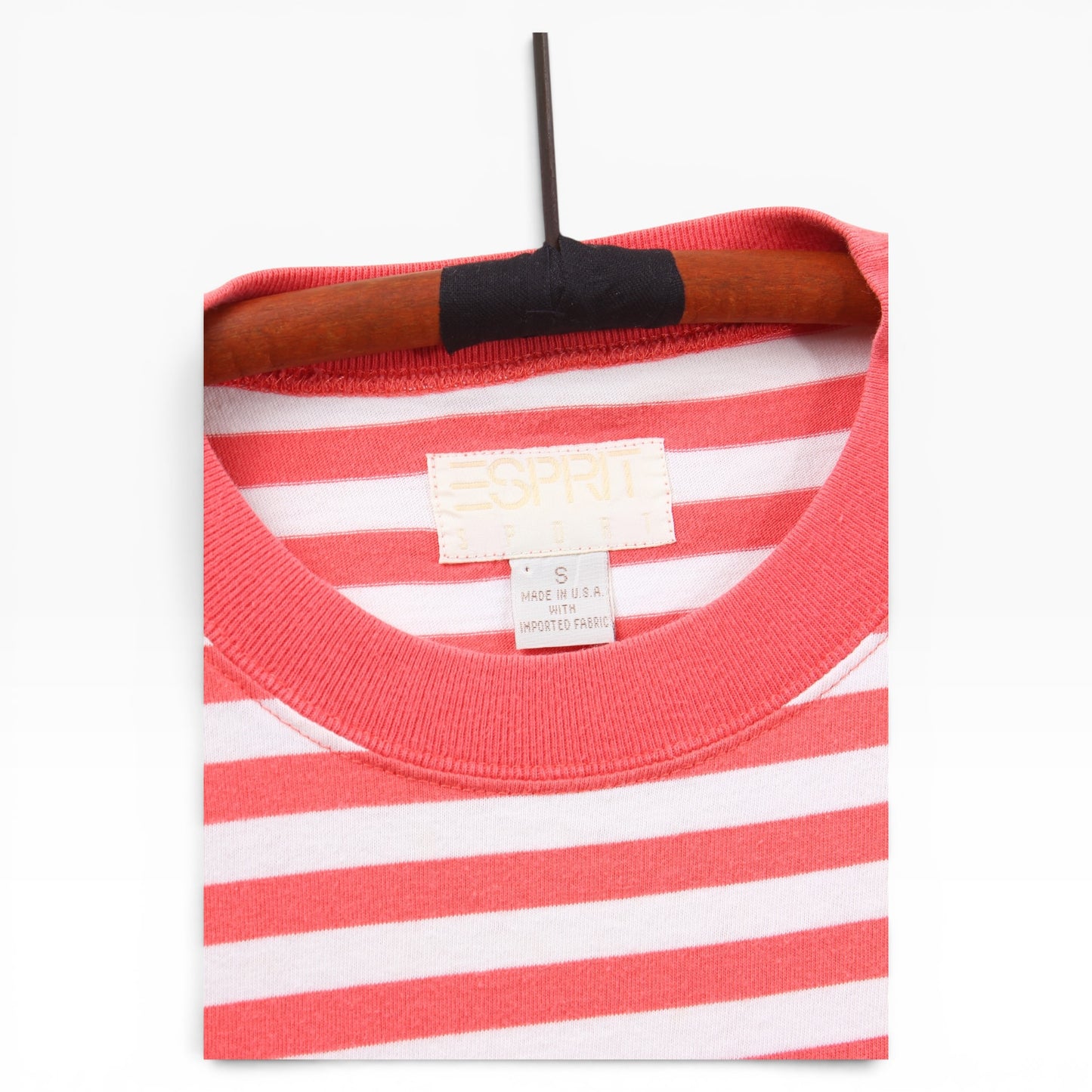 90s Esprit striped tee Small