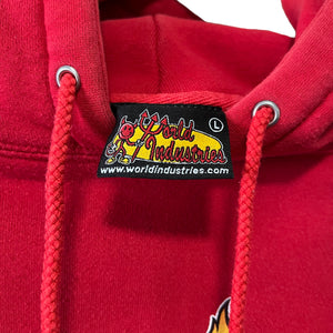 90’s World Industries Flame Boy hoodie. Large