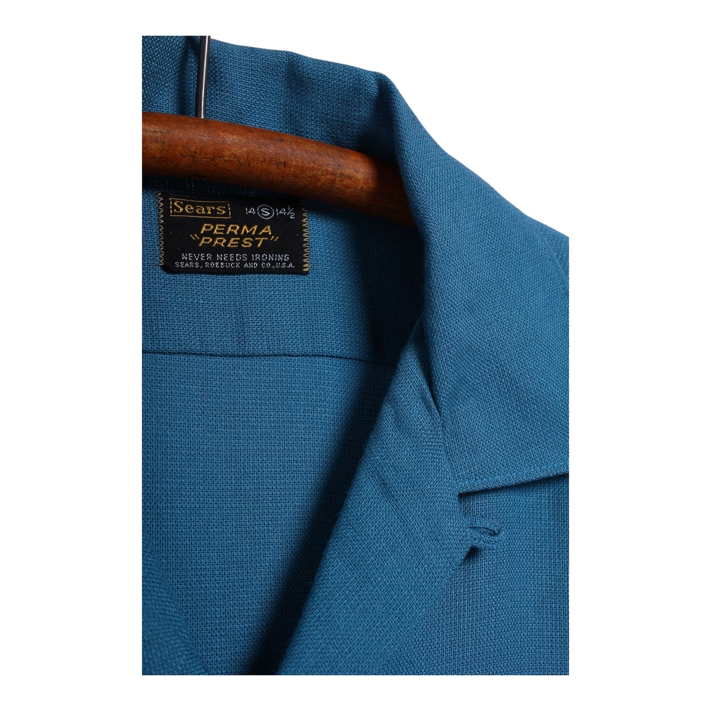 60s Sears loop collar camp shirt small