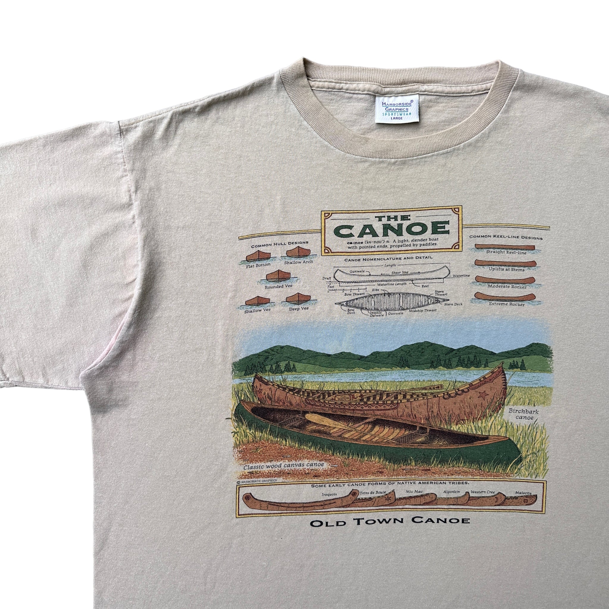 90s Canoe tee large