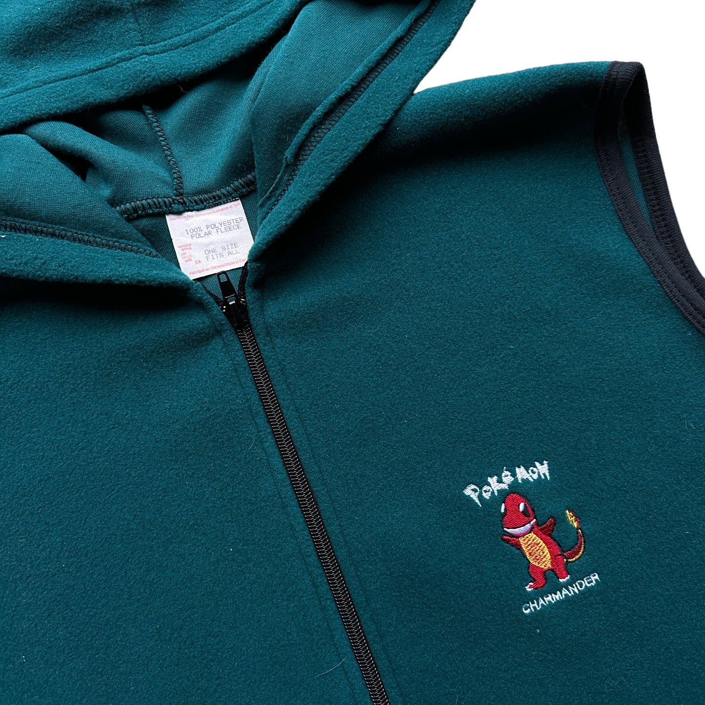 90s Carmander hooded fleece Small