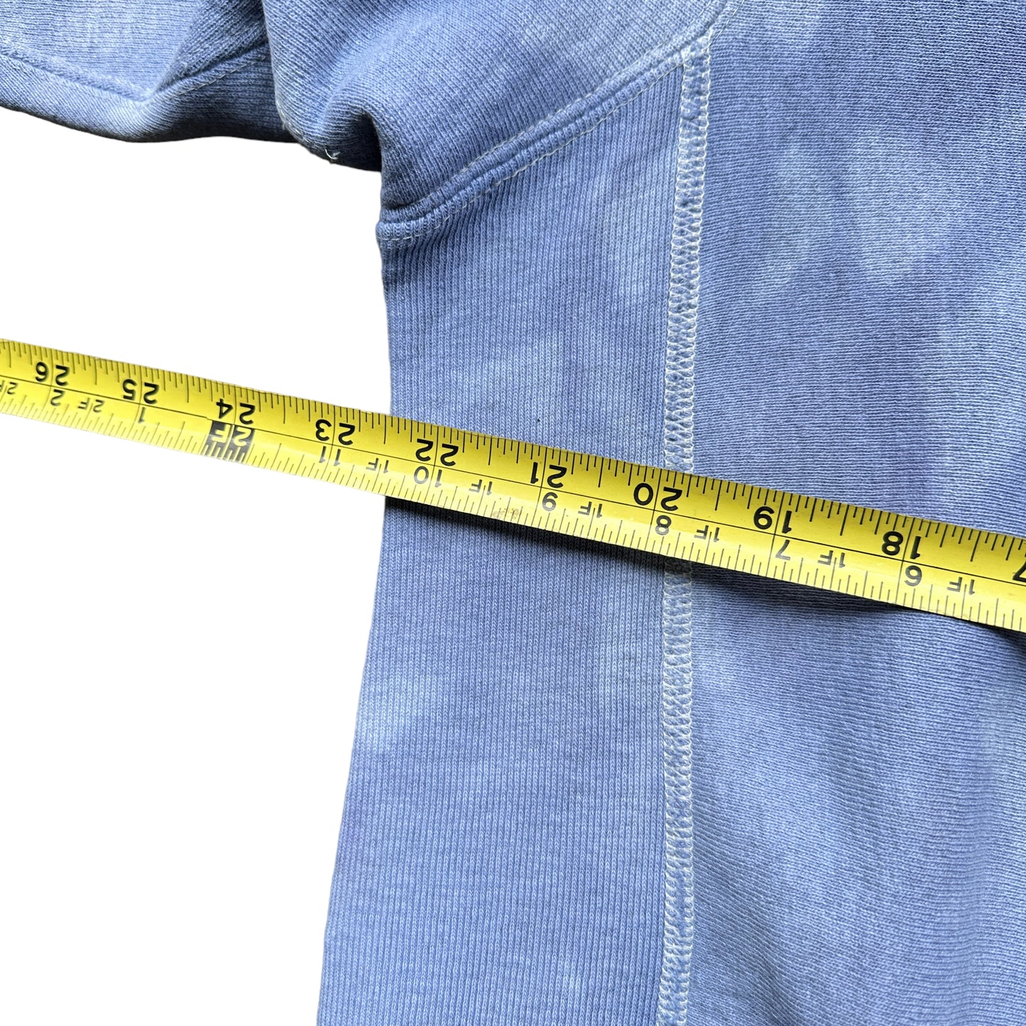 90s Over dyed reverse weave hood tagged XXL