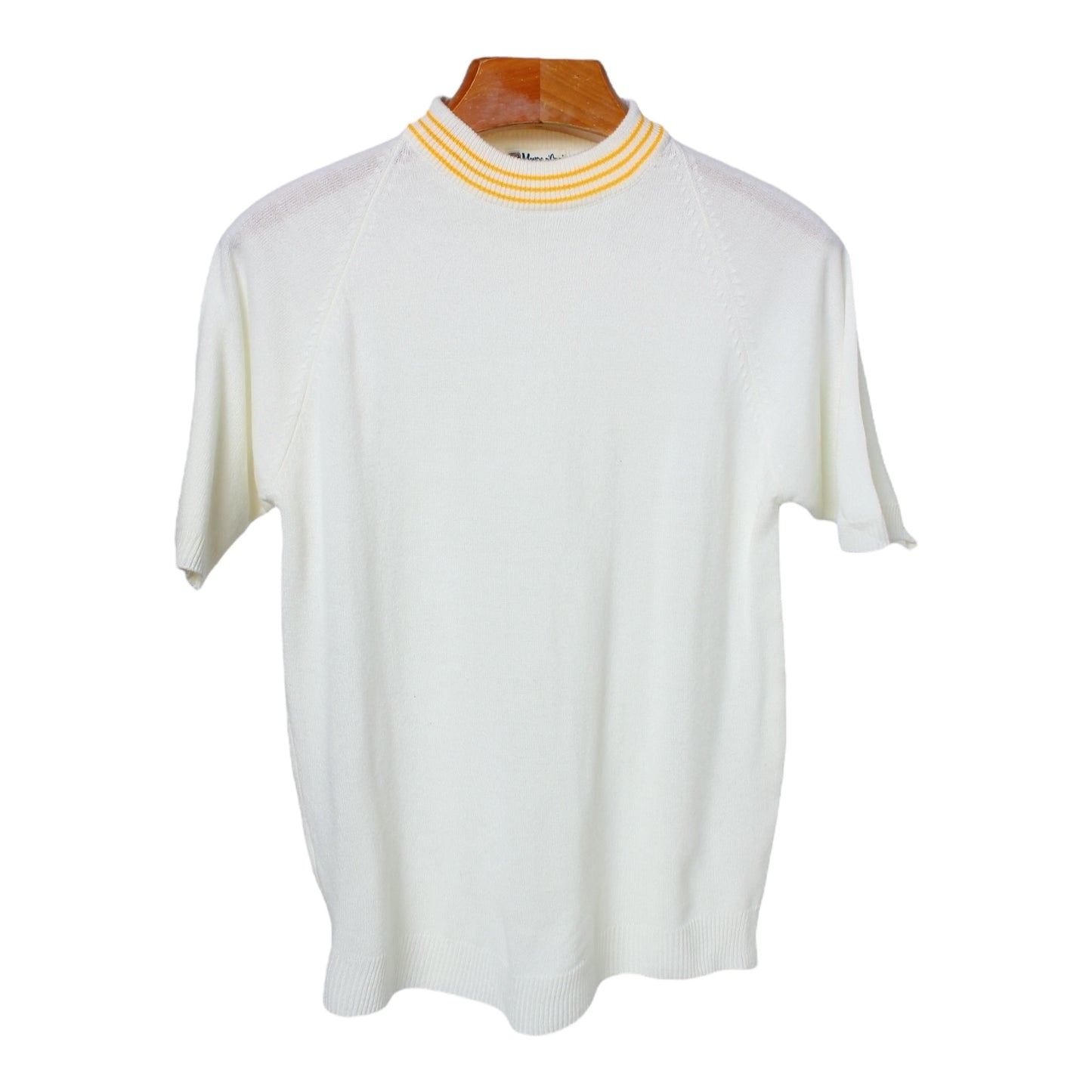 60s Acrylic mock neck shirt Small