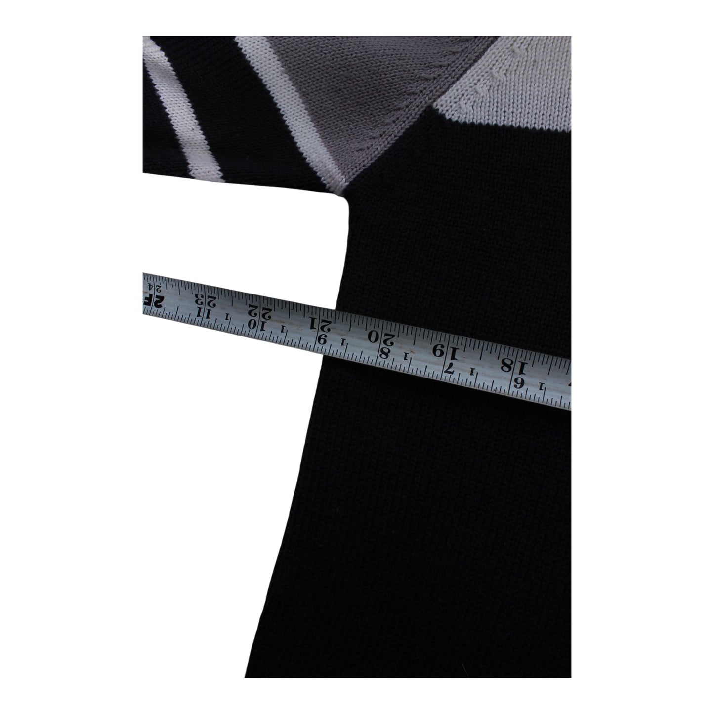 Alphanumeric zip sweater large