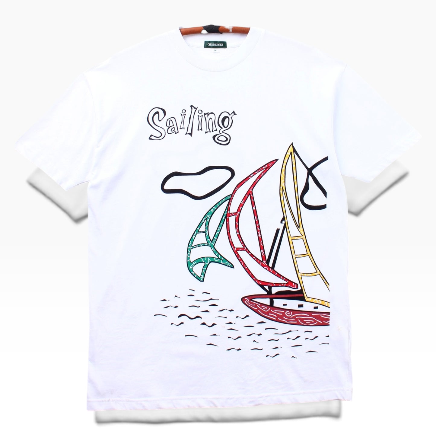 90s Sailimg graphic tee large