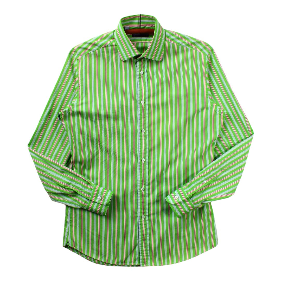 Purple label button up small