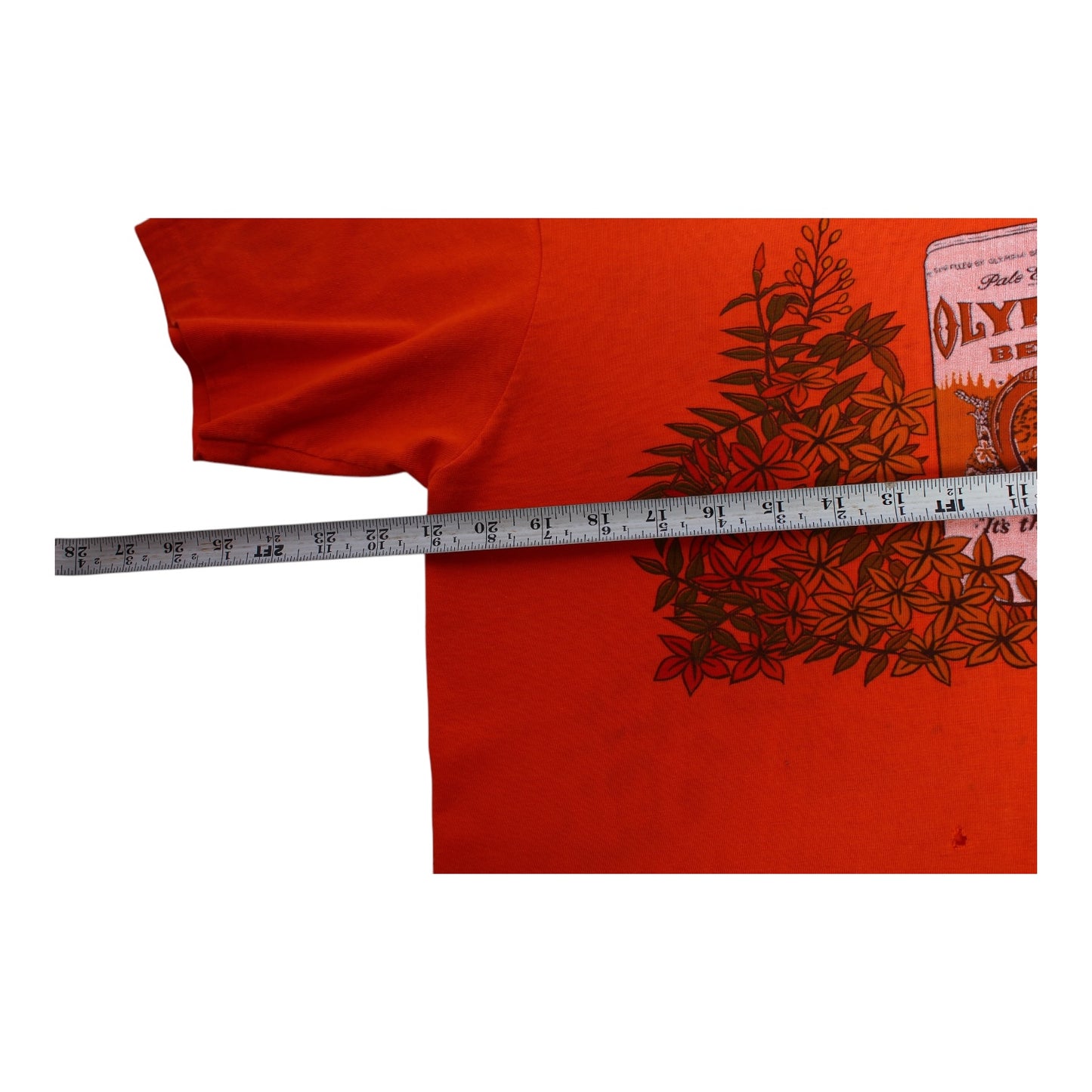 70s Olympia beer pocket tee large