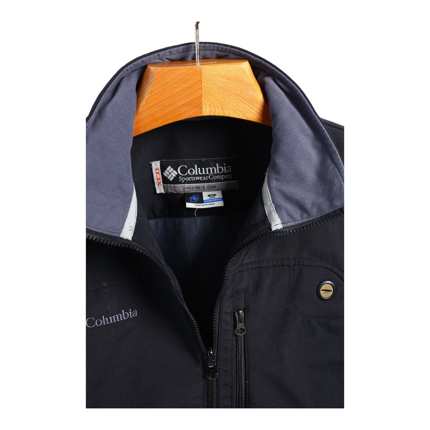 2000s Columbia softshell mp3 player pocket medium