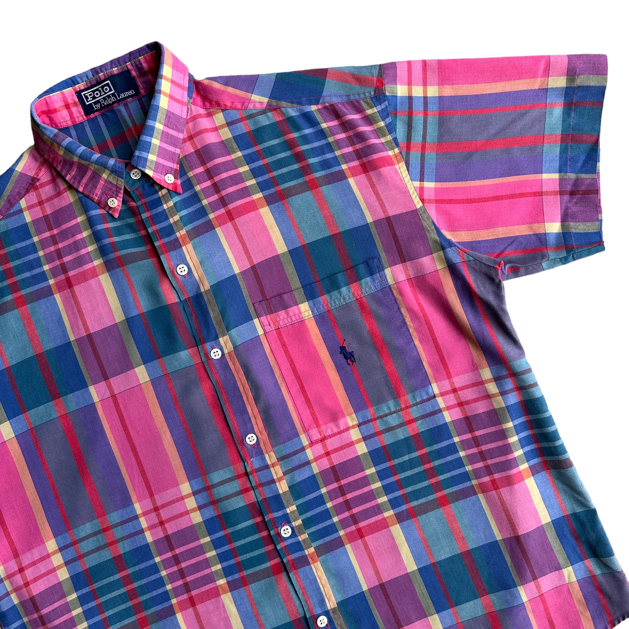 90s Polo Ralph Lauren madras shirt large