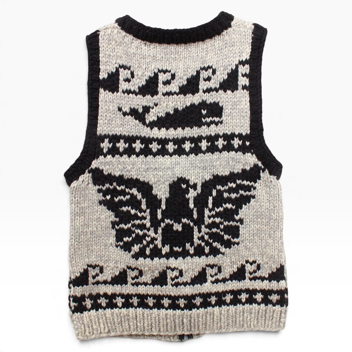 Cowichan eagle and whale vest small