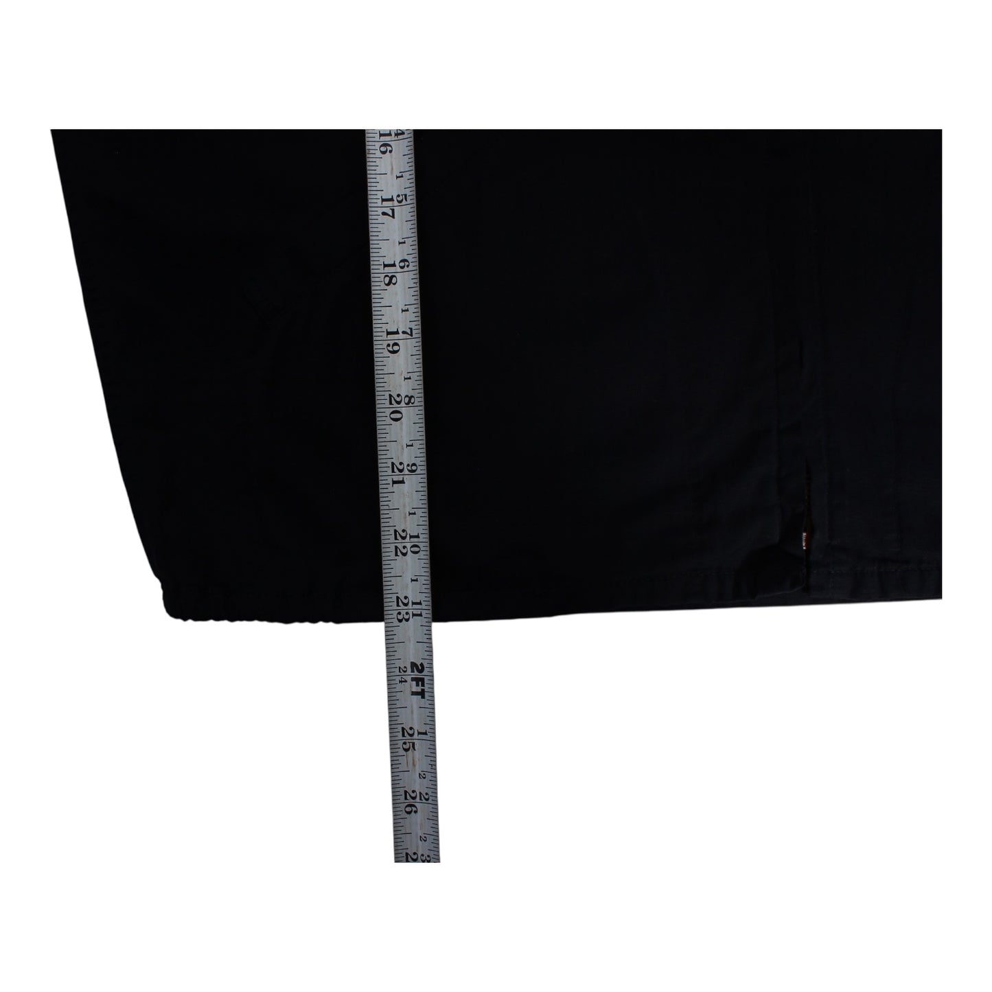 50s/60s Cotton poplin champion running man jacket. overdyed solid black Large