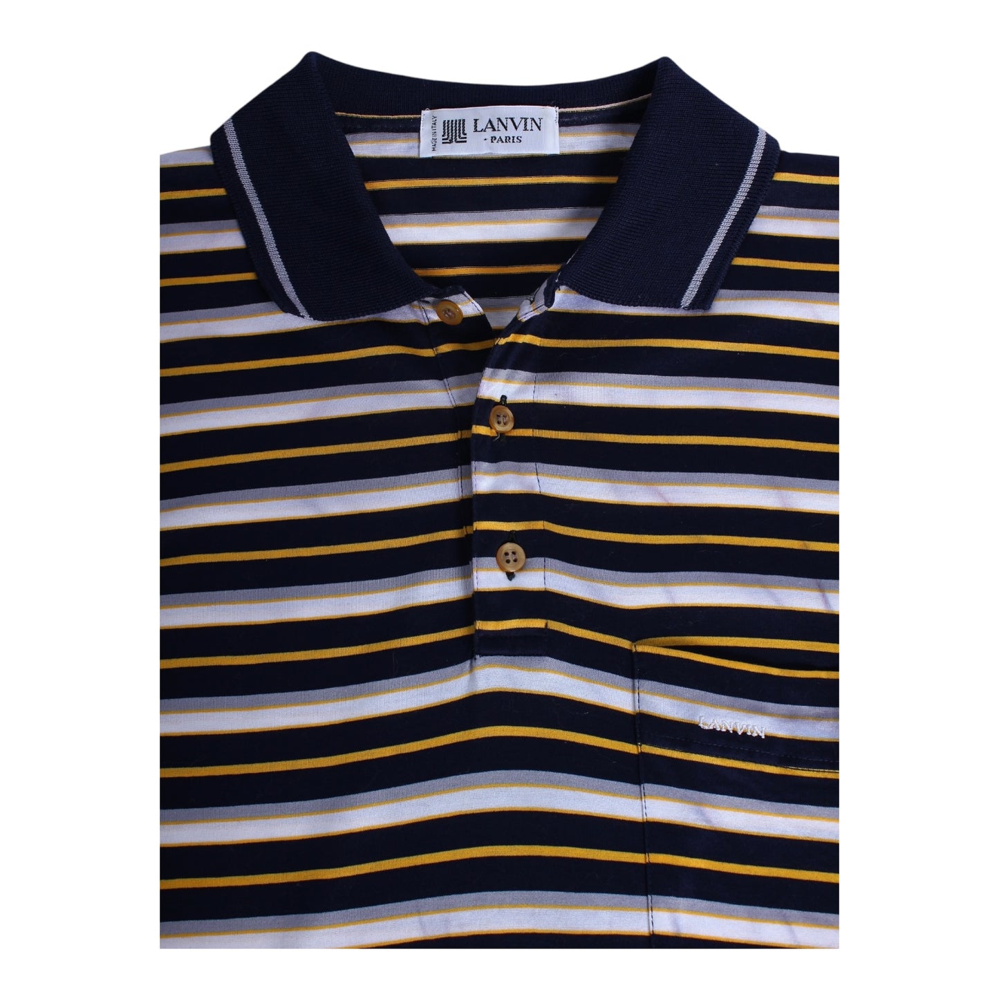 80s Lanvin pima cotton polo Small