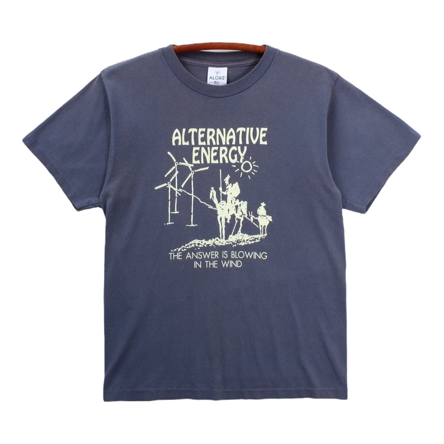 90s Alternative energy tee blowing in the wind S/M
