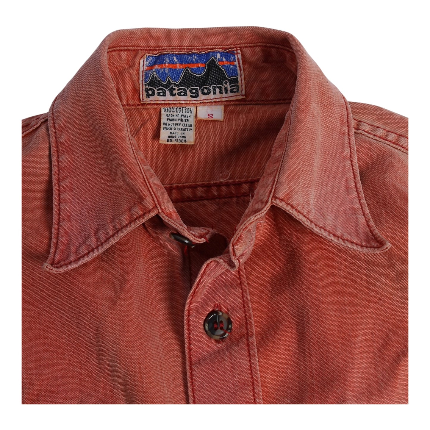 70s Patagonia button up cotton shirt Small