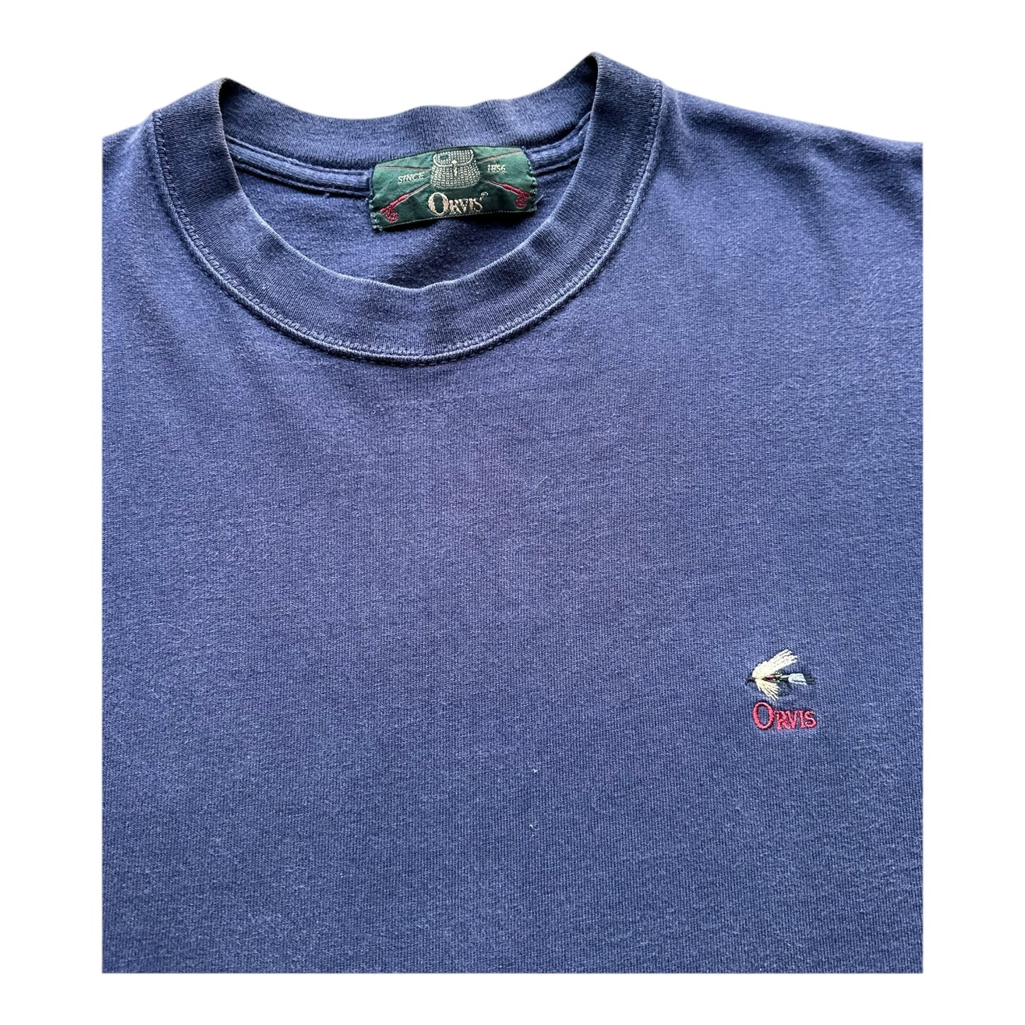 90s Orvis fly embroidery tee XL