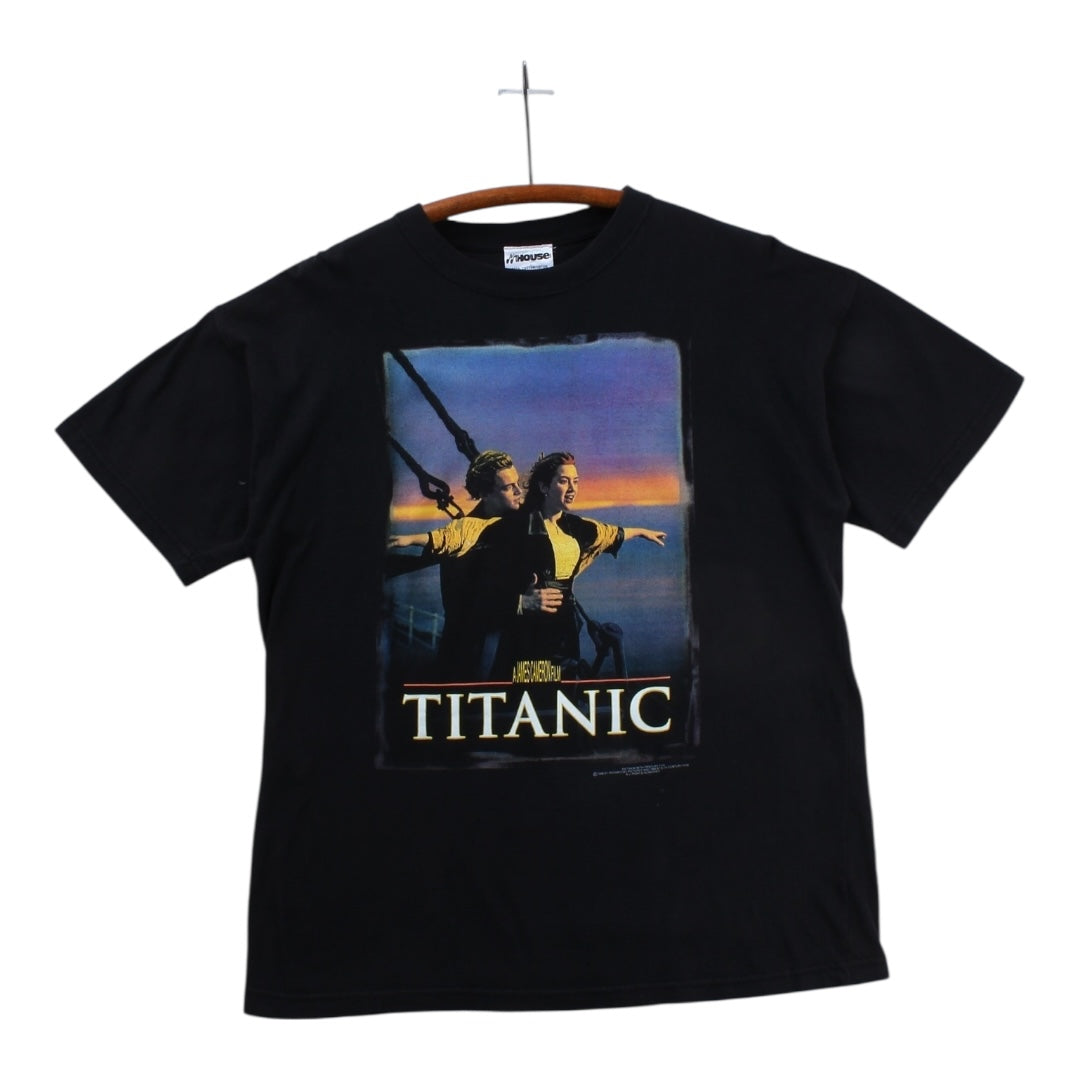 90s Titanic movie tee large