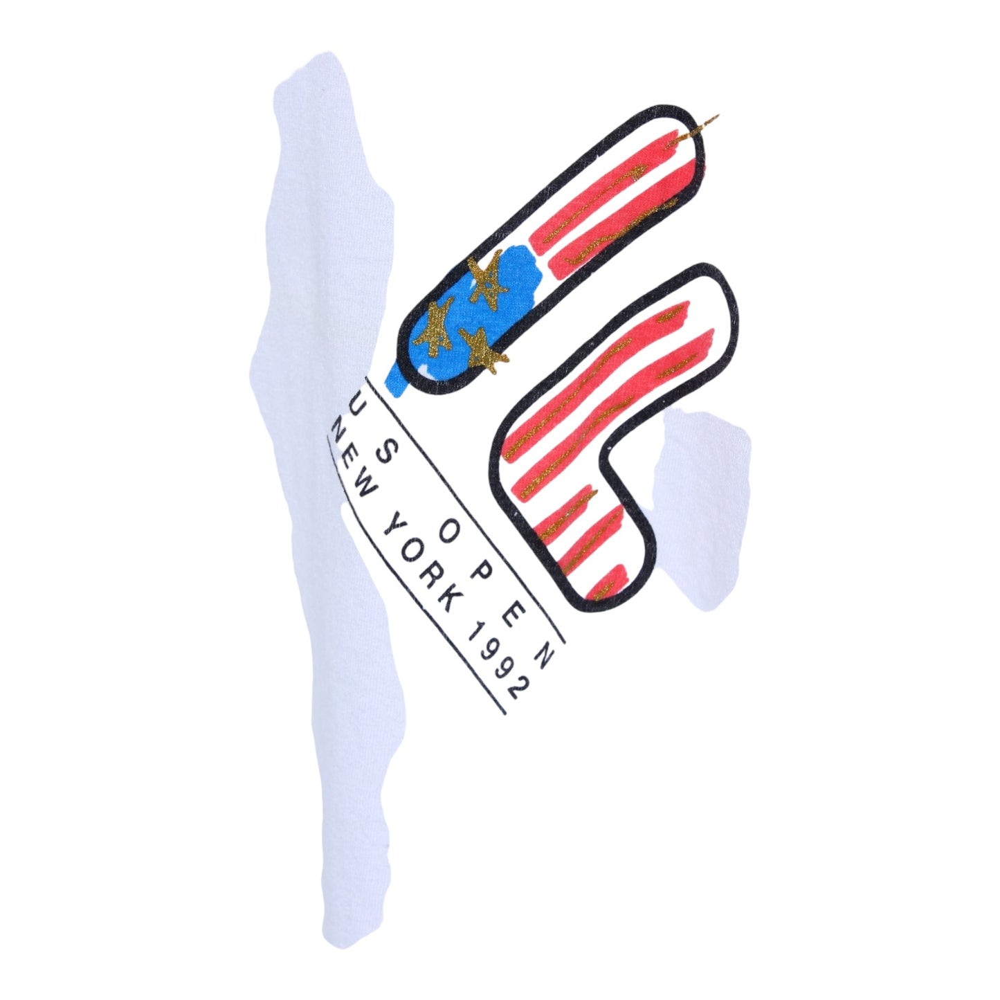 1992 US open tennis tee large