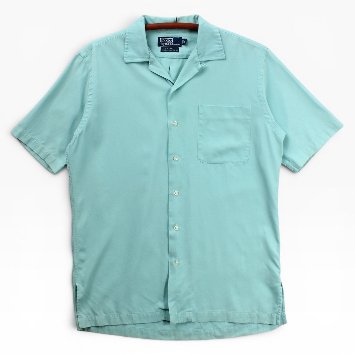 90s Polo Ralph Lauren caldwell camp shirt loop collar Medium