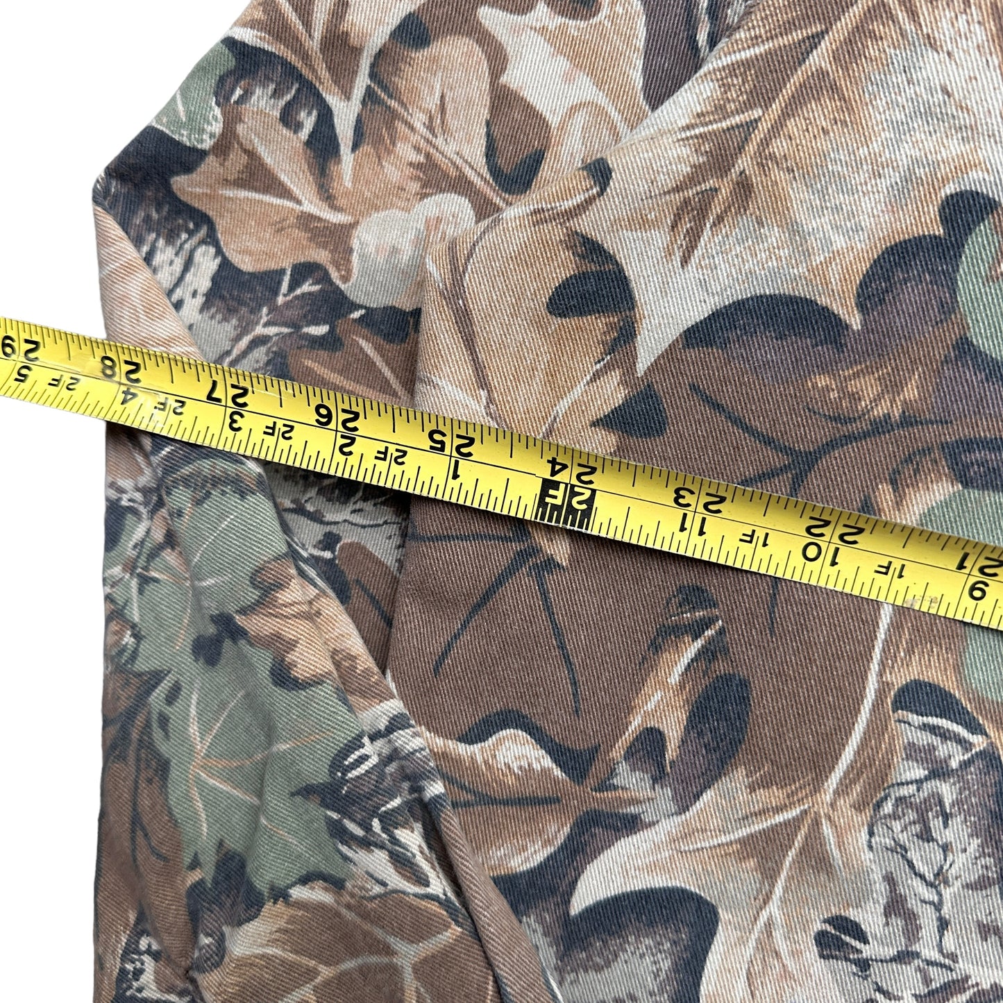 80s Leaf camo button up shirt XL