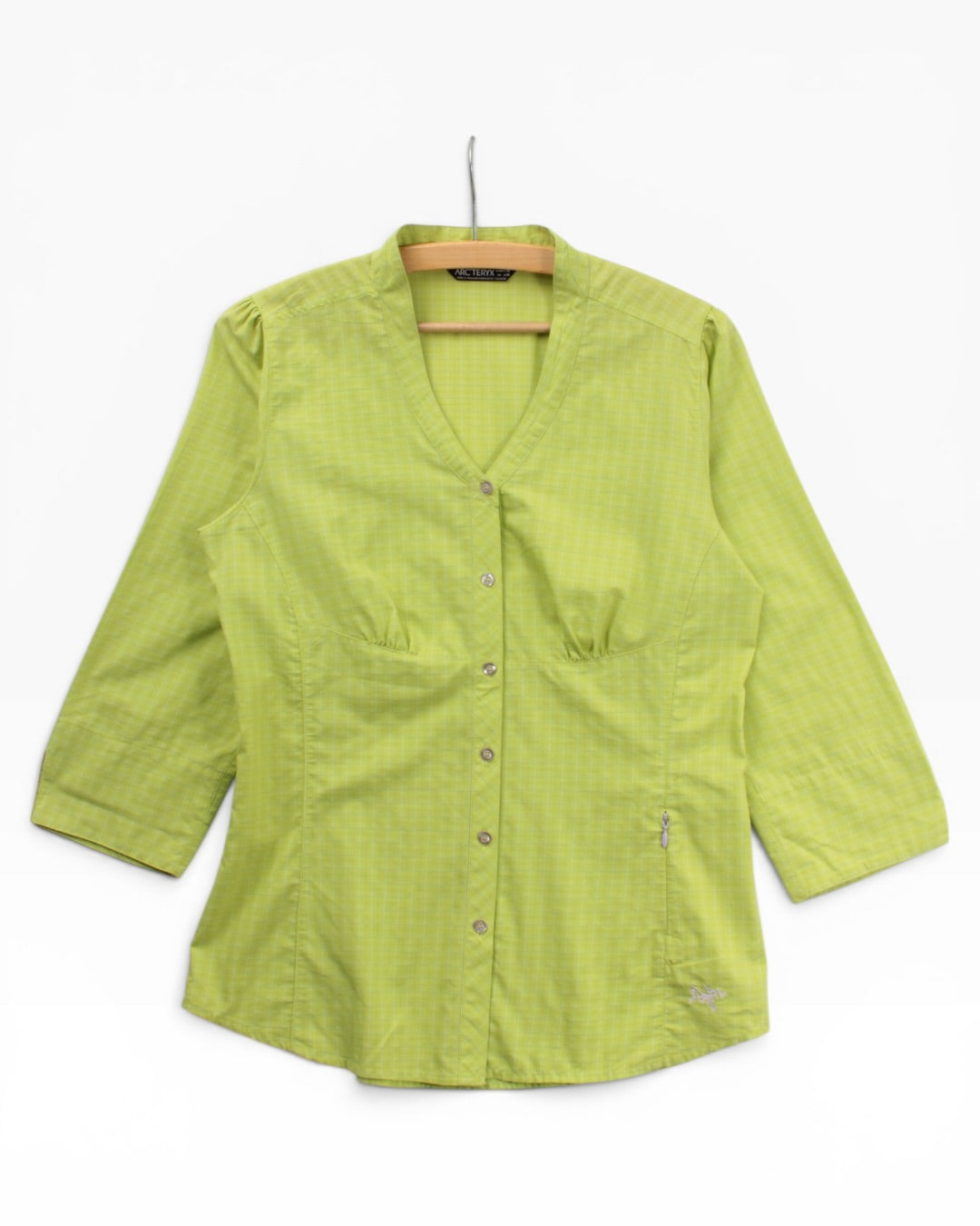 2010 arc’teryx cotton button up shirt women’s medium