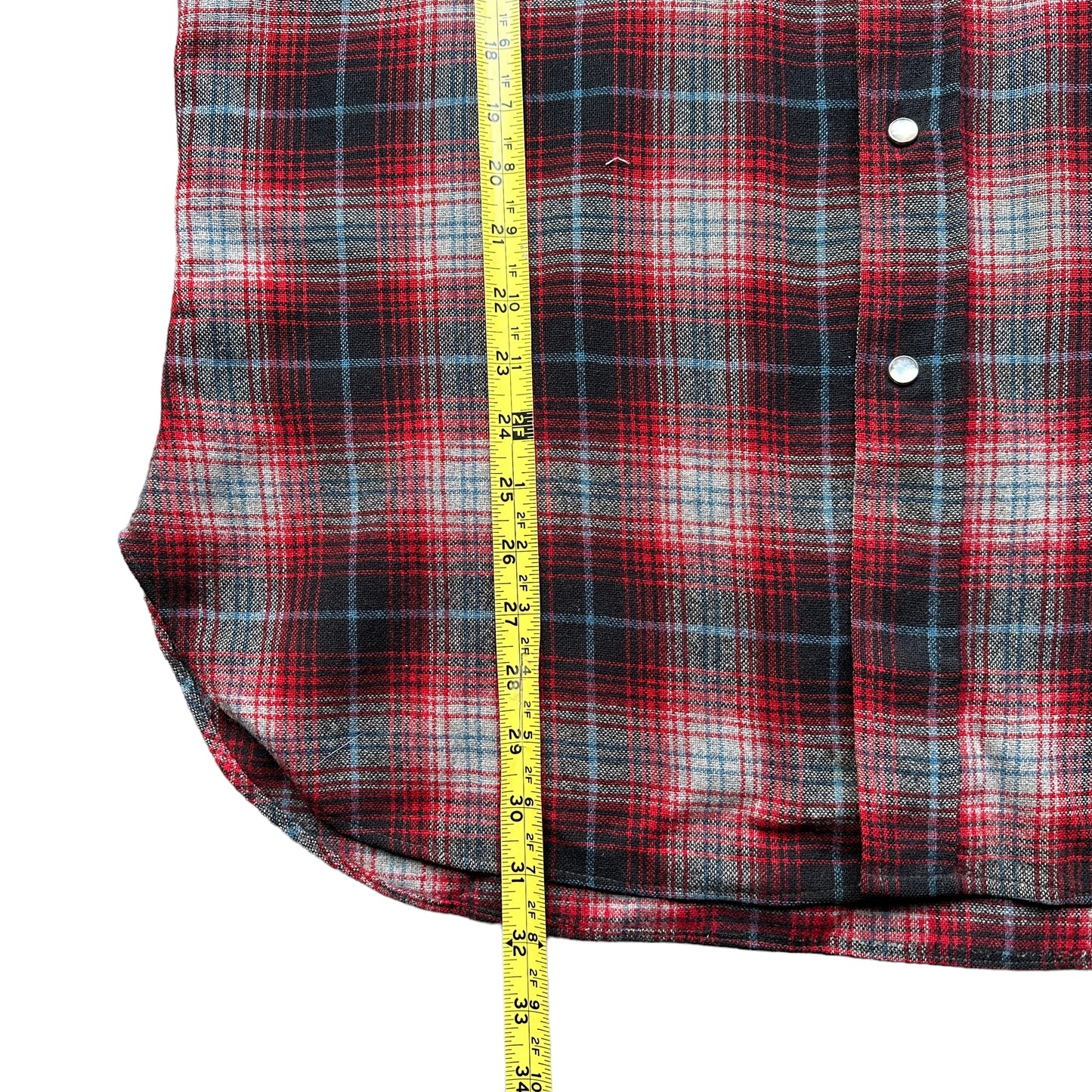 70s Pendleton western wool shirt L/XL shadow plaid