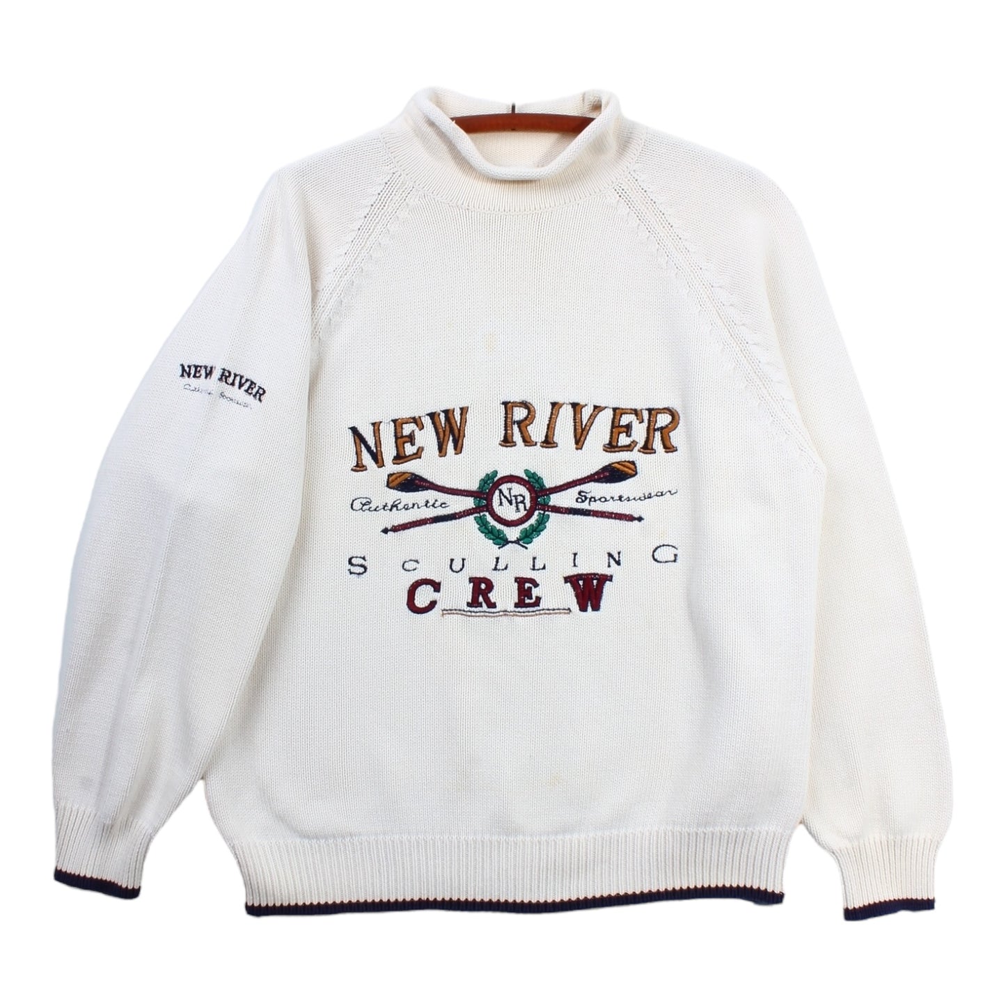New river crew cotton rollneck sweater large