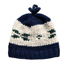 Cowichan style wool knit beanie