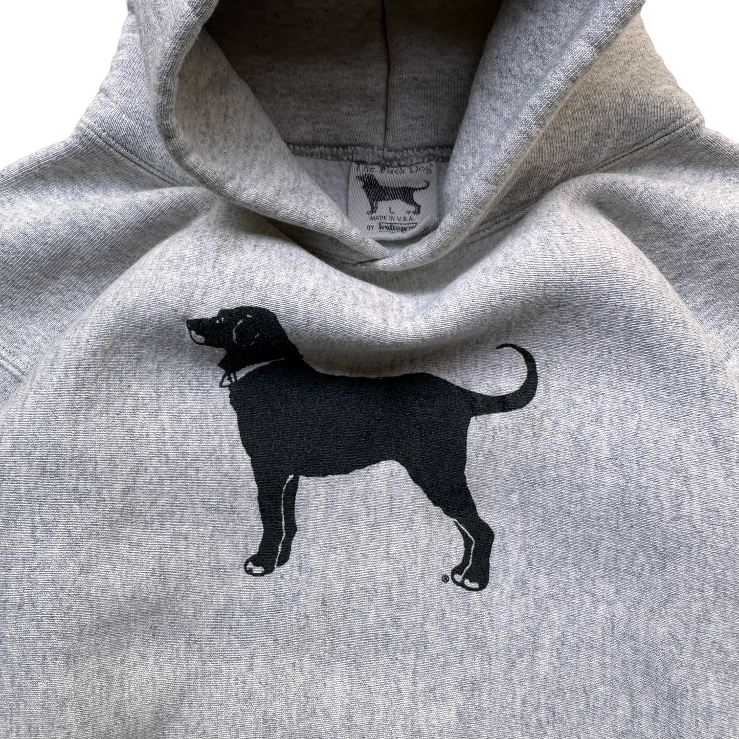 90s Kellsport Black dog hood Kids large