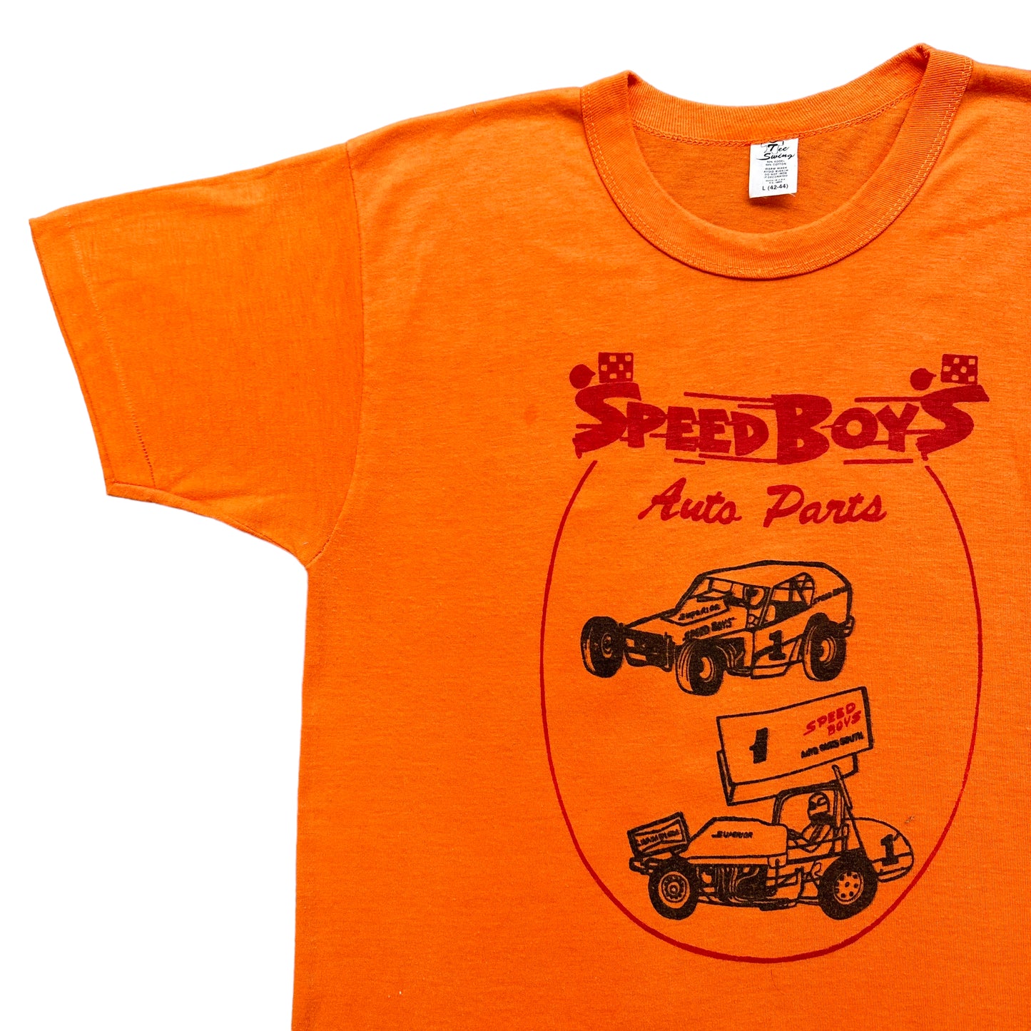 70s Speed boys auto parts tee S/M