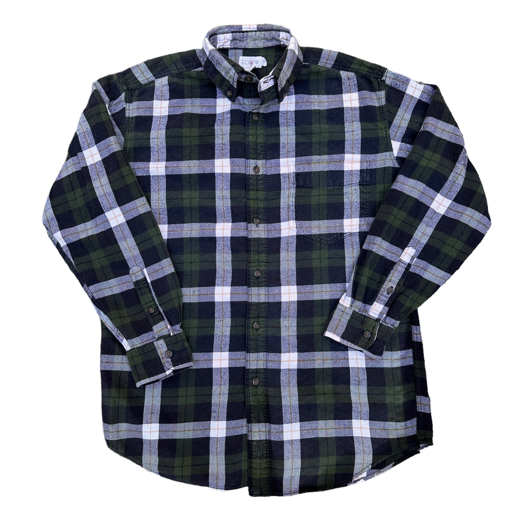 90s J Crew flannel shirt Small