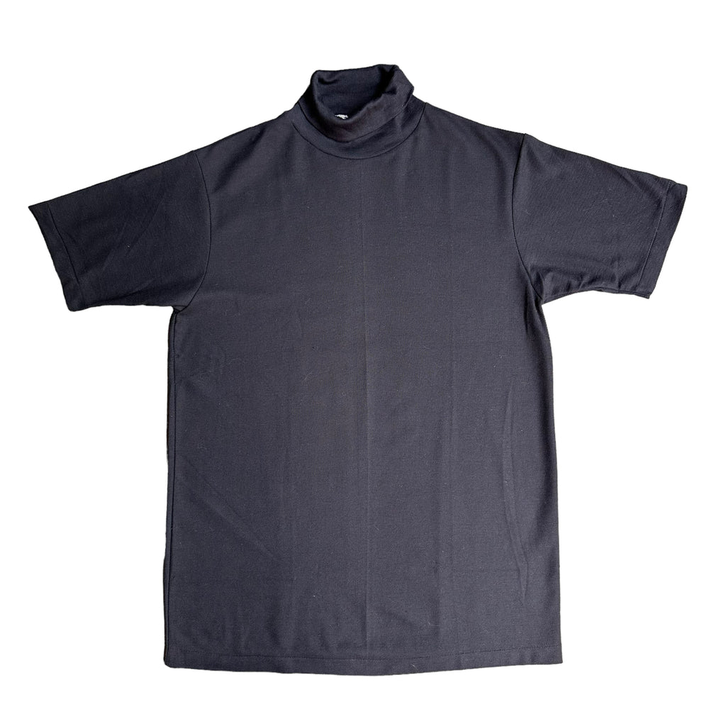 70s Wiseguy style shirt sleeve turtleneck Large