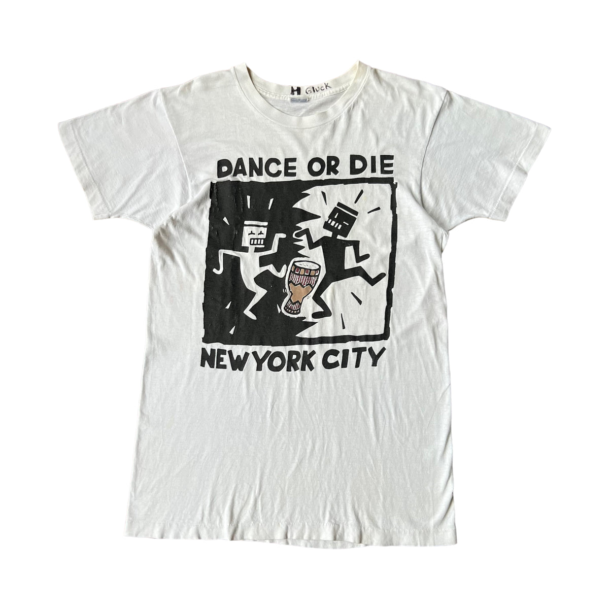 80s Keith Haring Dance or Die NYC Tee Medium – Vintage Sponsor