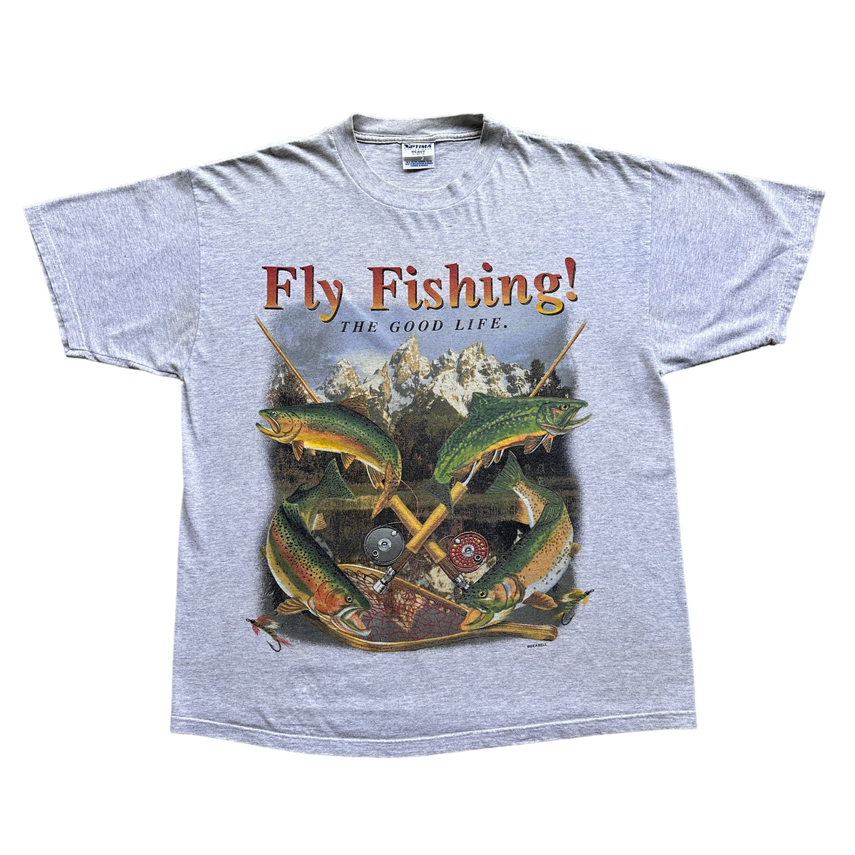 Vintage Fishing Flies' Unisex Tri-Blend T-Shirt
